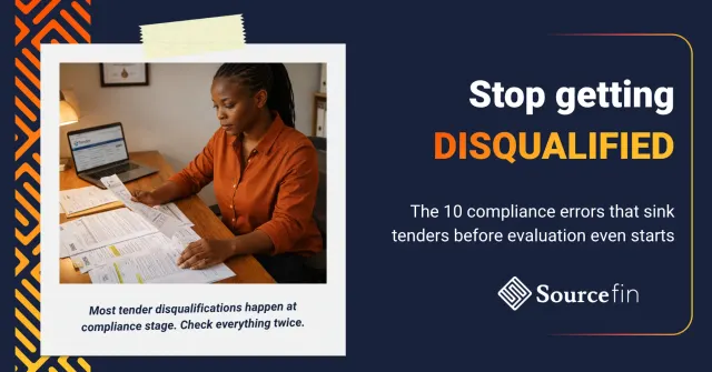 South African business owner reviewing tender documents to avoid common disqualification reasons before submission