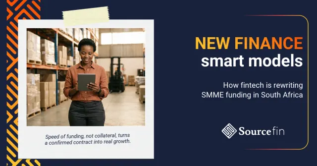 Innovative SMME financing: South African owner reviewing supply chain data on a tablet