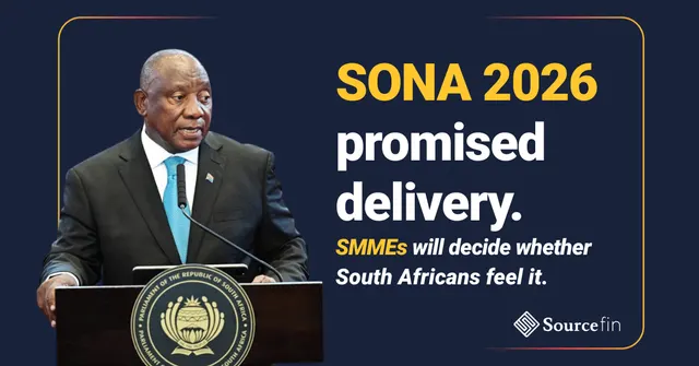 Featured image for blog on SONA 2026 and its impact on SMMEs, highlighting infrastructure investment and procurement reform in South Africa.