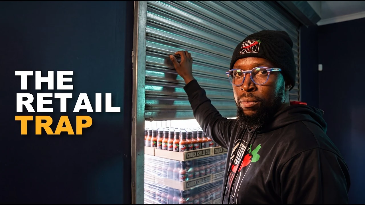 Tshepiso Manyoha of Chuck Chilli at the warehouse shutter