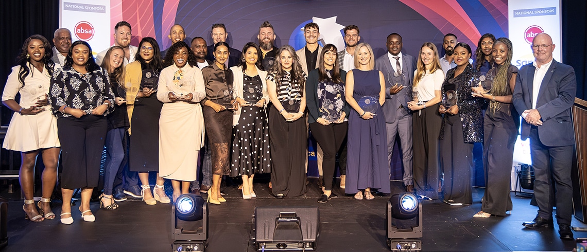 Sourcefin NSBC Awards 2025 Top 20 Small Businesses and National Award winners on stage