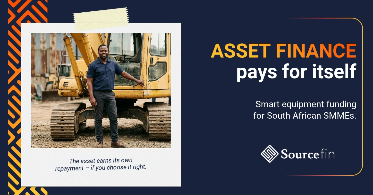 South African SMME owner using asset finance South Africa to fund equipment