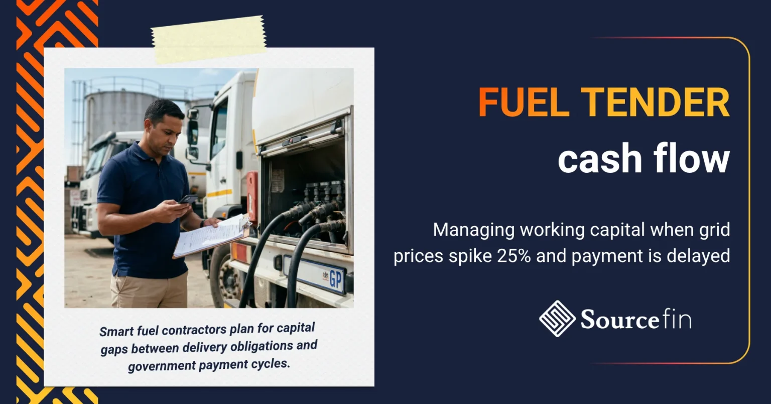 fuel tender cash flow management South Africa