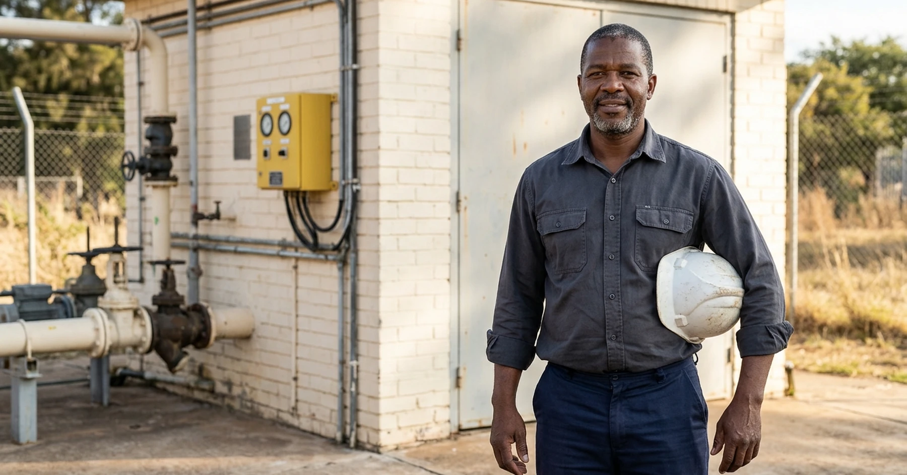 South African infrastructure contractor at a municipal site representing business opportunities from Operation Vulindlela Phase 2 South Africa reforms