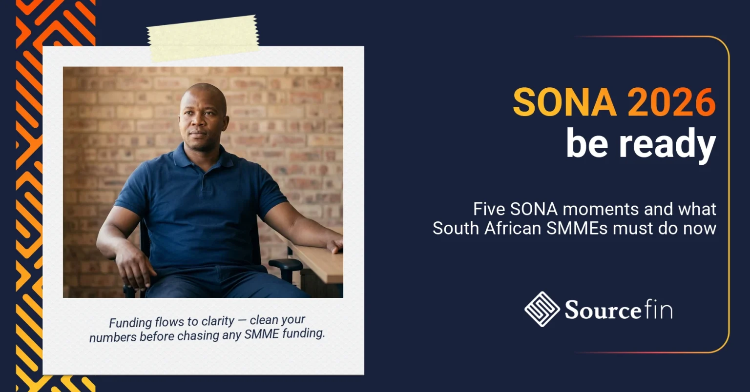 South African SMME owner at his desk thinking through SONA 2026 funding opportunities