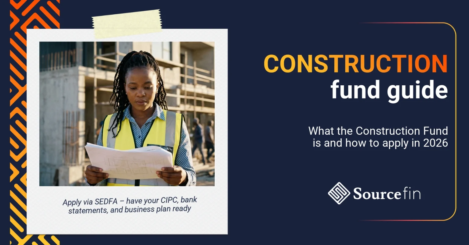 Construction Fund South Africa application documents reviewed by South African emerging female contractor on site